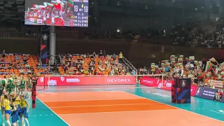 Bulgaria - Sweden Euro Volley 2021 final set before last point
