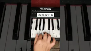 Yeshua piano tutorial #yeshua #musicacristiana #pianotutorial #shorts #study