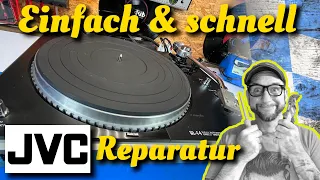 🛠️ So EINFACH und so SCHNELL - Reparatur am JVC QL-F4 Plattenspieler #vintagehifi #reparieren