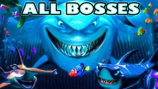 Finding Nemo All Bosses | Boss Fights  | All Chases (Gamecube, PS2, Xbox)