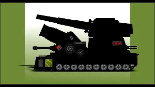 Mortar Gate Breaker With Combat Tube Fans Made Version | HomeAnimations - Cartoons About Tanks