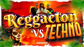 Reggaeton vs Techno 2024 🔋 (Bad Bunny, Karol G, Daddy Yankee, Anuel AA, Arcángel...) TRAP INVADERS 🚀