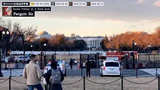 Marine One leaving White House