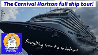 The full ship tour of the Carnival Horizon! I film everything this ship has to offer!