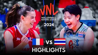 🇹🇭 THAILAND vs FRANCE 🇫🇷 | Highlights | Women's VNL 2024
