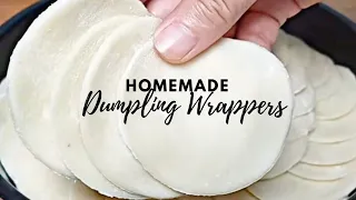 How to Make Dumpling Wrappers From Scratch | Homemade Dumpling Skin or Gyoza Skin