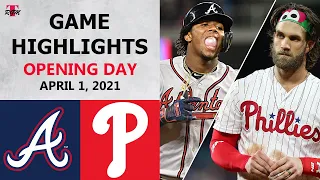 Atlanta Braves vs. Philadelphia Phillies Highlights | April 1, 2021 (Opening Day)