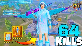 64 KILLS!😈IN 2 MATCHES FASTEST GAMEPLAY With FULL GLACIER SKIN😍🔥SAMSUNG,A7,A8,J5,J6,J7,A4,A5,A6