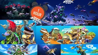 Hungry Shark Movie 1 hour - All Shorts & Trailers - Hungry Shark World 10th