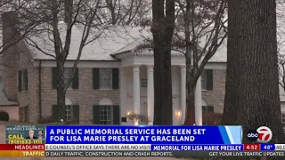 Lisa Marie Presley to be honored with public memorial at Graceland