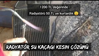 RADYATÖR TAMİRİ NASIL YAPILIR ? DELİNEN RADYATÖRÜMÜZÜ TAMİR ETTİRDİK !