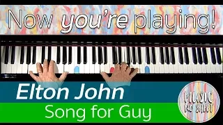 How to play FULL Song for Guy | Elton John | Playthrough on Piano