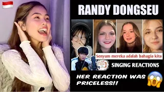 RANDY DONGSEU-Mereka semua terpukau Setelah dinyanyiin | SINGING REACTIONS OmeTV|FILIPINA REAKSI