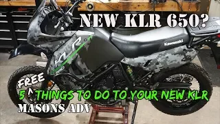 5 free things to do to your "new to you" Kawasaki KLR 650 | Masons ADV |
