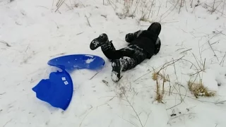 Snow Sledding FAILS & Wipeouts Compilation