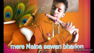 mere Naina sawan bhadon ||short video by ||Sumit upadhyay ||g scale flute cover song ||mere Naina |