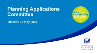 Planning Applications Committee - 21 May 2024
