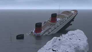 SS Normandie Sinks Just Like Titanic