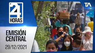 Noticias Ecuador: Noticiero 24 Horas 29/12/2021 (Emisión Central)