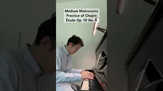 Piano Practice - Chopin Étude Op. 10 No. 4 - Medium Metronome (1) - 9/8/23 #pianolessonsonline