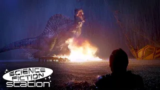 The Spinosaurus Can Swim?!? - Jurassic Park III Final Boat Fight | Science Fiction Station