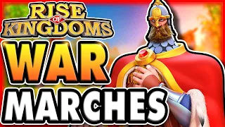 My TOP 5 Marches for KvK WAR in Rise of Kingdoms! Best Pairs, Talents, Equipment, & Support Skills