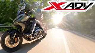 Honda X-ADV 750 - 360 Ride - HQ Exhaust Sound , Acceleration , Sport Mode , Gravel Mode