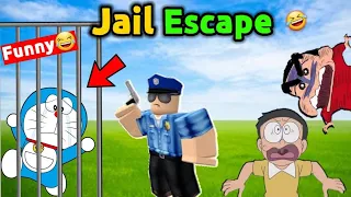 Shinchan and Nobita Prison Escape 😂 || Gone Wrong 😱 || Jail Break Funny game