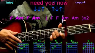 need you now lady antebellum gutar chords