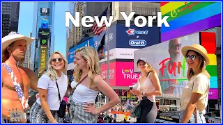 【4K】WALK New York TIMES SQUARE NY 4k video Travel vlog