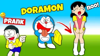 Doraemon Prank With Shizuka 🤣😂 || Funny Game Prank Life || Shinchan and Nobita Game