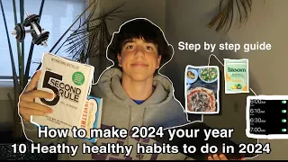 10 habits you NEED to level up for 2024 motivation, discipline, and change your life*step by step*