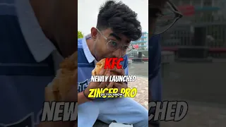 Let's Try KFC's Zinger Pro Burger 🍔 #tsmbruh #shortaday #trending #ytshorts #foodreview