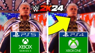 WWE 2K24 XBOX SERIES X VS XBOX ONE COMPARISON!