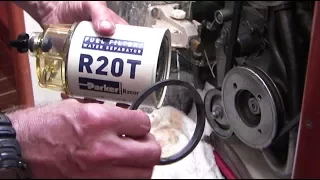 How to change fuel filters and bleed air in a Yanmar marine diesel