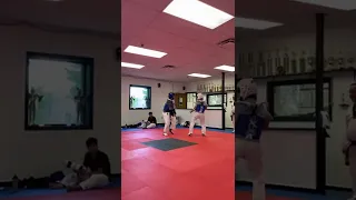 Taekwondo sparring training session 3