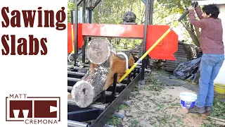 Sawing Slabs - Turning a Log into Lumber Part 2