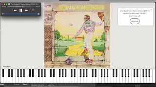 The Ballad Of Danny Bailey (1909-34) Elton John Piano Transcription