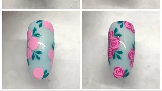 TUTO- Nail art rose 🌹