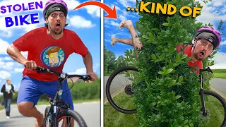 I STOLE SOME BIKES ... sort of! (FV Family New BIKE & Opera Ollie Vlog)