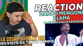 REACTION 🇮🇹 Marco Mengoni - KLAMA La Notte Dalla Taranta (SUBT) | Reacción | Reazione Marco Mengoni