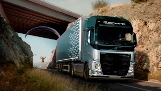 New Volvo Live Test: Volvo FH tows paraglider up mountain (The Flying Passenger)