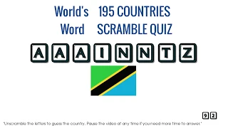 Can You Name All The 195 Countries? Guess The Country