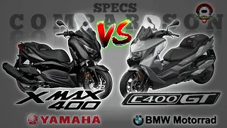 YAMAHA XMAX 400 vs BMW C400 GT SPECS COMPARISON