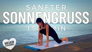 Sanfte Sonnengruß Routine für Anfänger - wach & konzentriert in 15 Min. - Yoga mit Maryam