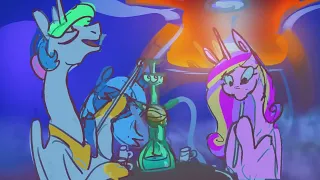 Мультик пони. Кальян Селестии _ Hookahlestia  [ANIMATION RUS DUB]