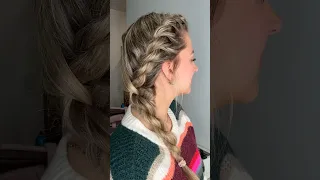 Hairstyle for Dirty Hair! Easy Side Braid #shortsfeed #shortsviral