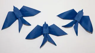 Оригами Стриж или Ласточка своими руками |  How To Make An Origami Swallow | Origami Bird