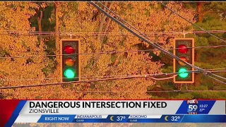 Dangerous intersection fixed