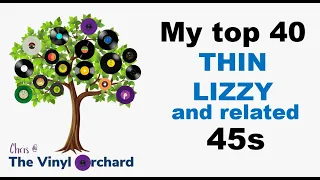 My top 40 THIN LIZZY AND RELATED 45s #vinylcommunity  #recordcollection #thinlizzy